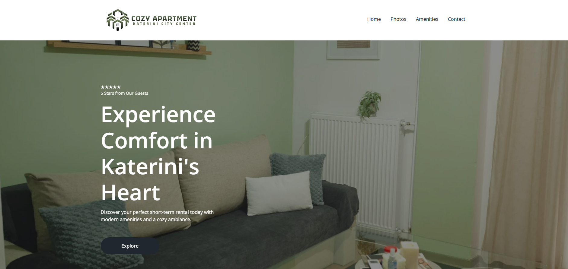 Katerini Cozy Apartment Airbnb Booking